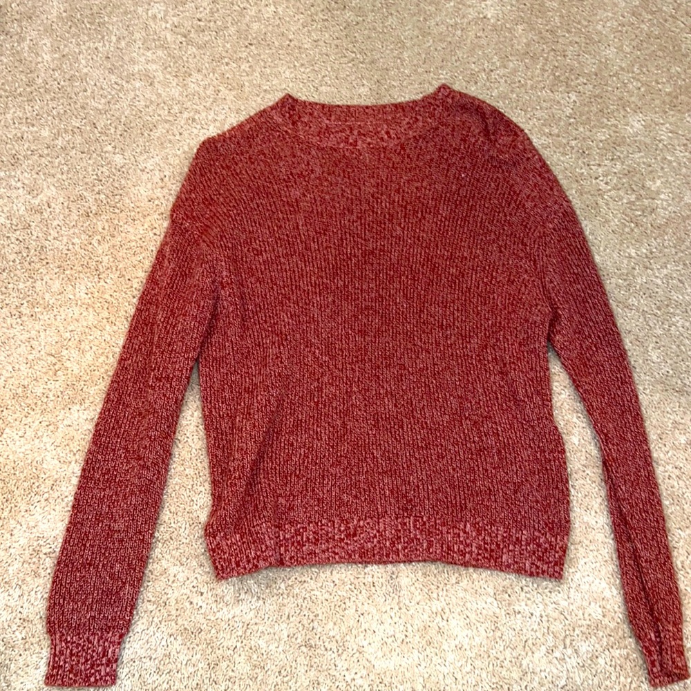 Super fun fall rust red sweater American engle